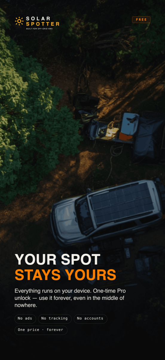 Zero data collection — everything stays on your device, no tracking